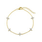 Collier Trèfle à Quatre Feuilles en Zircon – Plaqué Or 18K