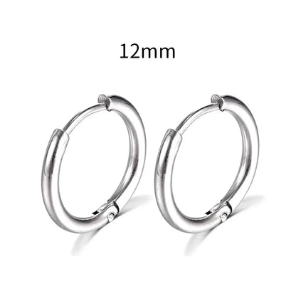 Stainless Steel Hoop Earrings – Elegance