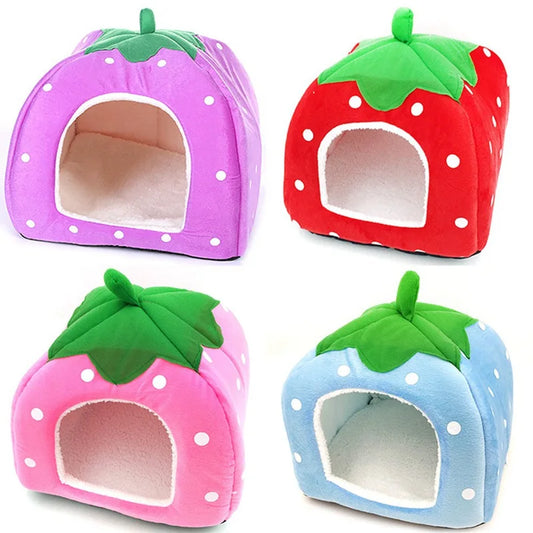 Strawberry House for Small Animals – Cozy Shelter