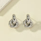 Boucles d'Oreilles Créoles Nœud – Dorées & Argentées