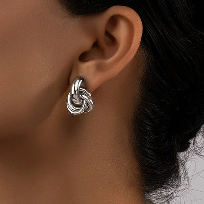 Boucles d'Oreilles Créoles Épaisses – Acier Inoxydable