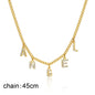 Personalized Initial Necklace - Stainless Steel Letter Pendant