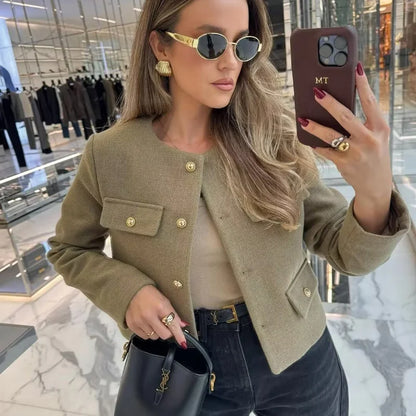 Veste Courte Élégante pour Femme – Chic & Intemporelle