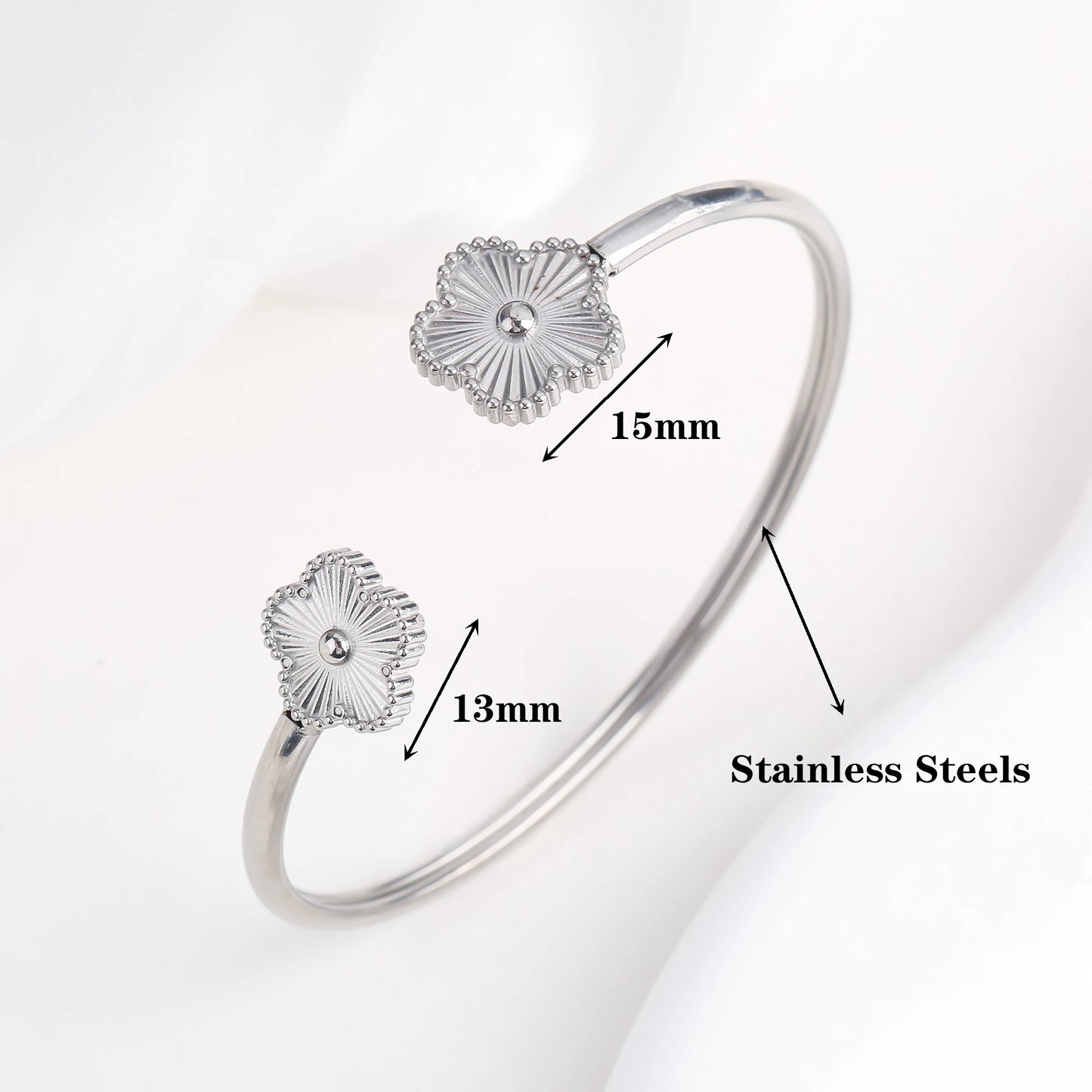 Bracelet Ouvert en Acier Inoxydable