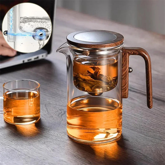 Glass Teapot with Magnetic Filtration