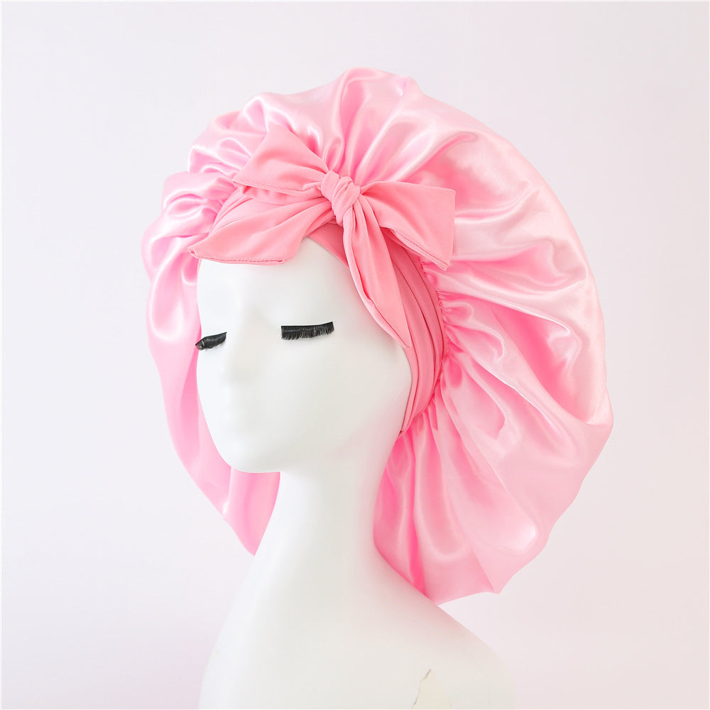 Bonnet en Satin pour  Protection des Cheveux Bouclés