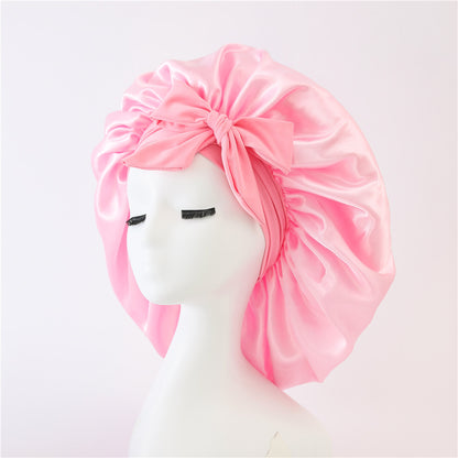 Bonnet en Satin pour  Protection des Cheveux Bouclés