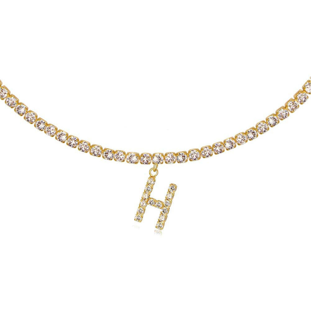 Collier Lettres en Diamant