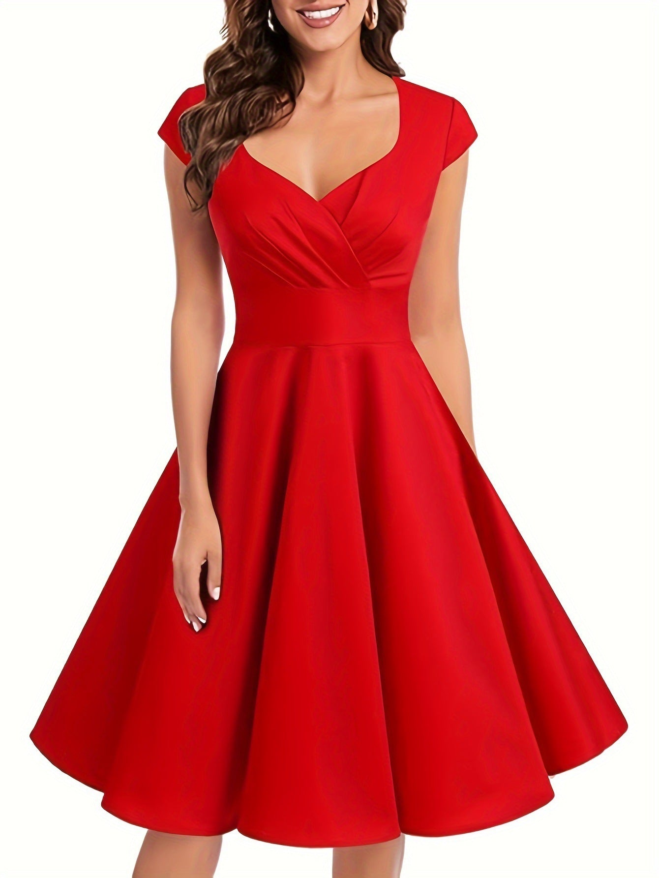 Robe Rétro Femme – Élégance Classique & Taille Cintrée