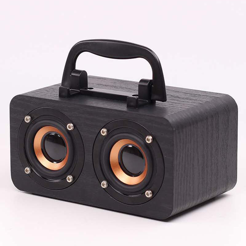 Portable Wooden Bluetooth Speaker – Natural Sound