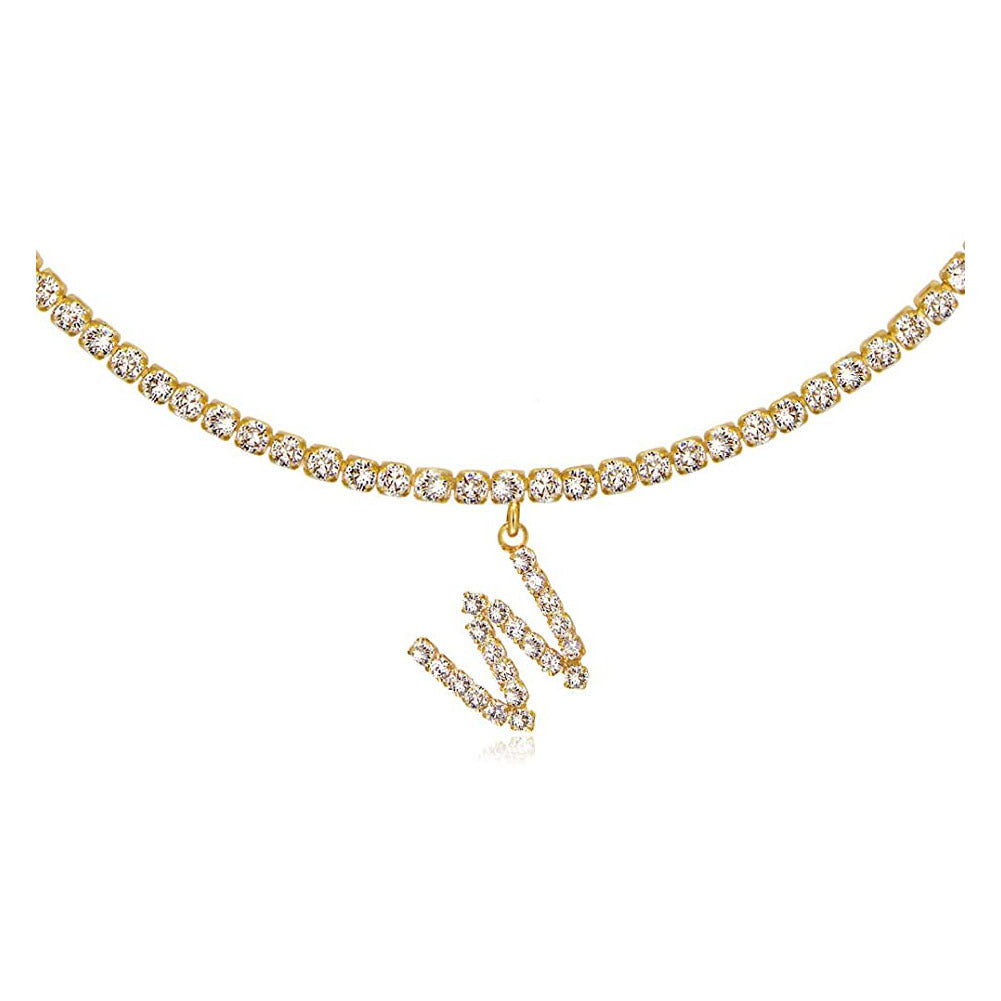Collier Lettres en Diamant