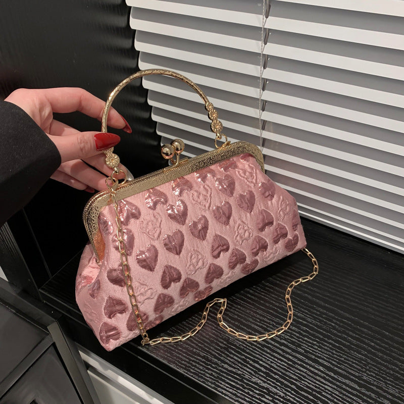 Small Heart Pattern Crossbody Bag