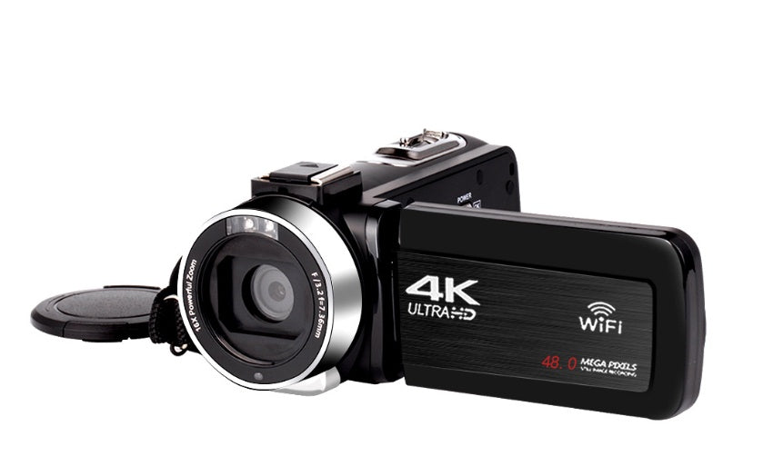 كاميرا رقمية بدقة 4K مع شاشة تعمل باللمس مقاس 3.0 بوصة وشبكة Wi-Fi