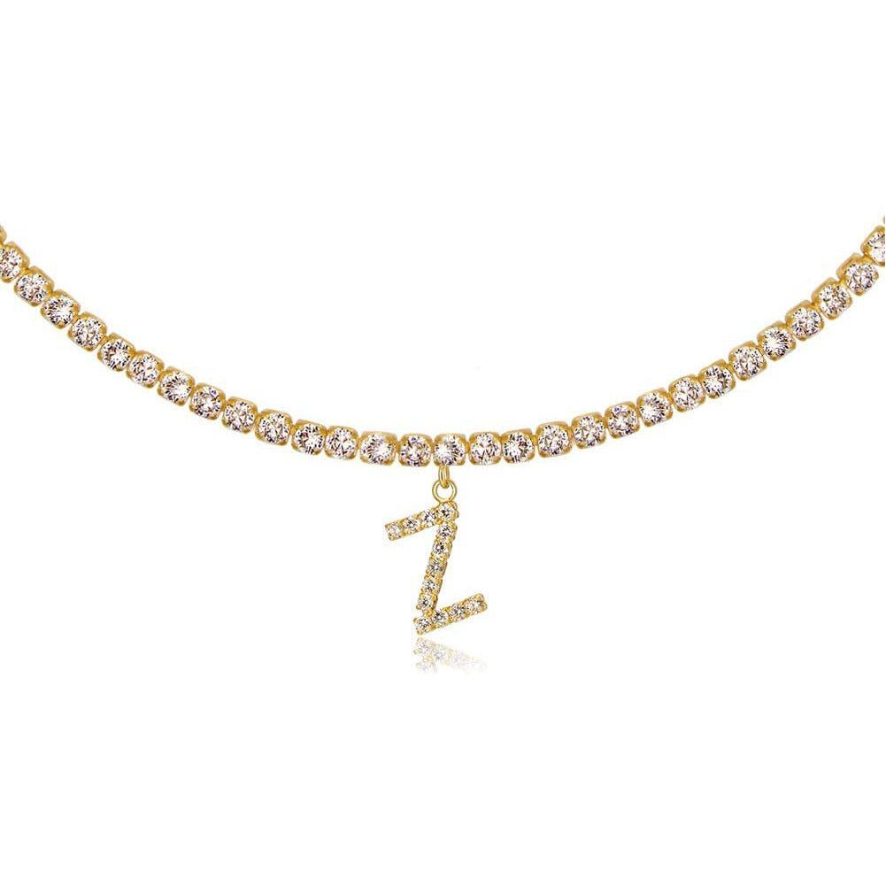 Collier Lettres en Diamant