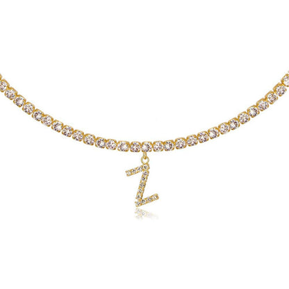 Collier Lettres en Diamant