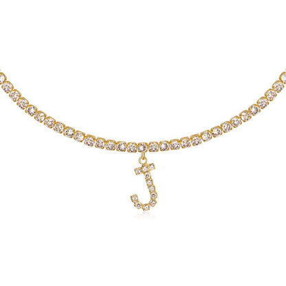 Collier Lettres en Diamant