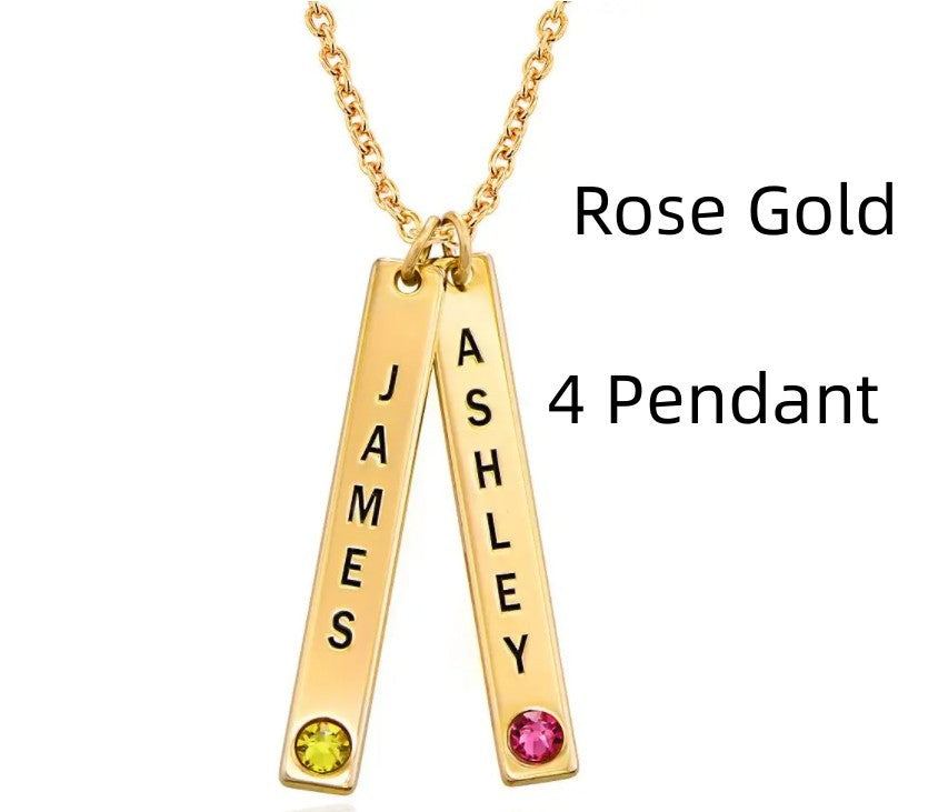 Collier Vertical Personnalisé – Cadeau Parfait