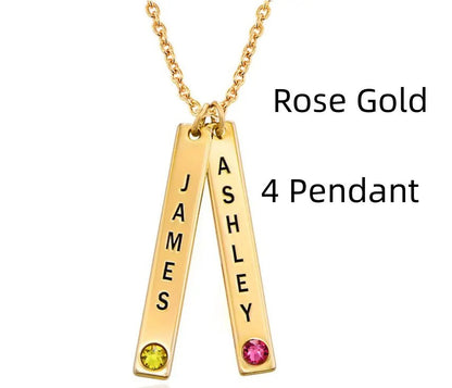 Collier Vertical Personnalisé – Cadeau Parfait