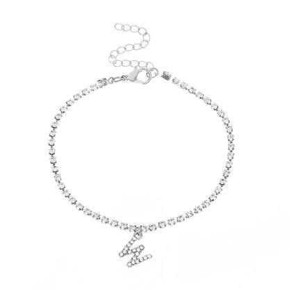 Hip-Hop Letter Anklet - Jewelry