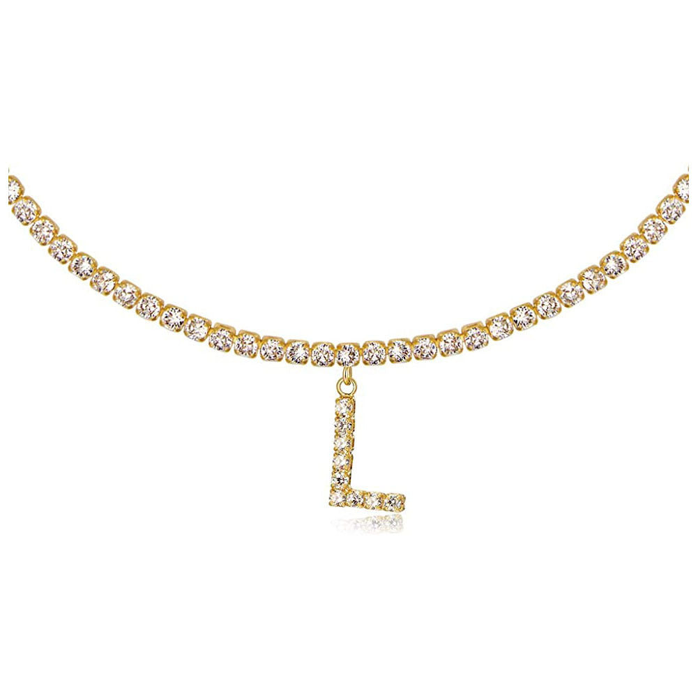 Collier Lettres en Diamant