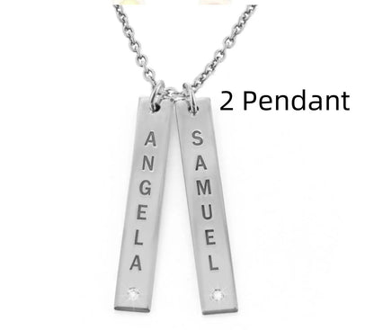 Collier Vertical Personnalisé – Cadeau Parfait