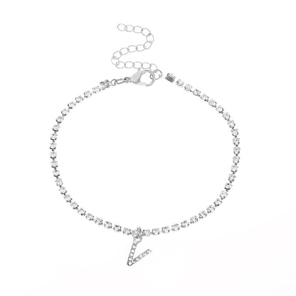Hip-Hop Letter Anklet - Jewelry