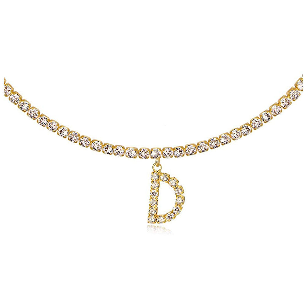 Collier Lettres en Diamant