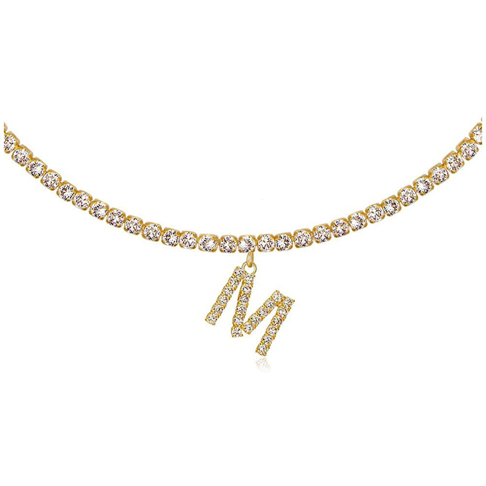 Collier Lettres en Diamant