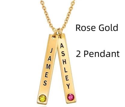 Collier Vertical Personnalisé – Cadeau Parfait
