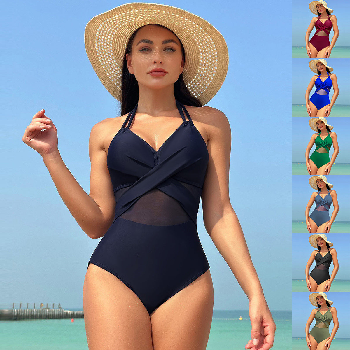 Maillot de Bain Une-Pièce Dos Nu