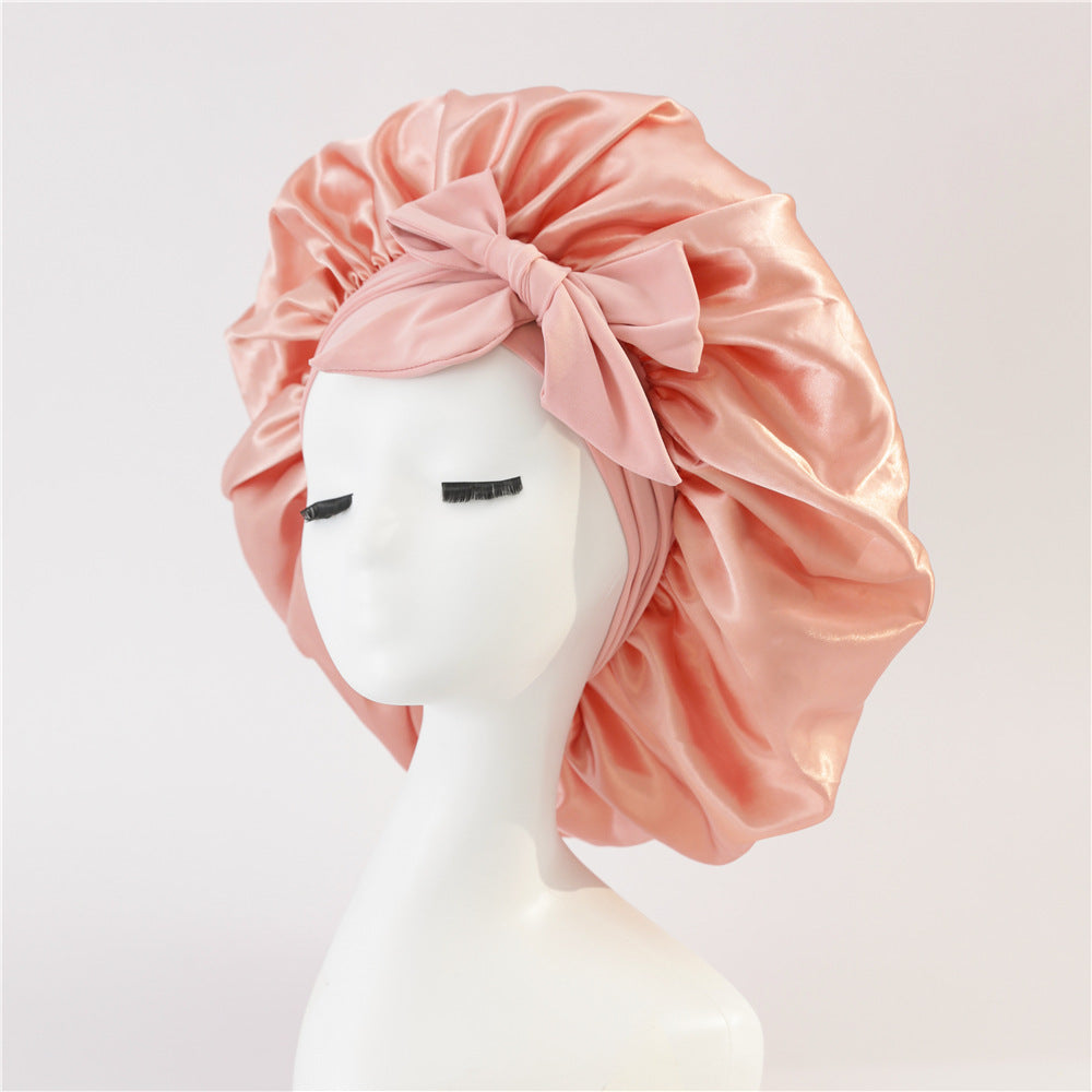 Bonnet en Satin pour  Protection des Cheveux Bouclés
