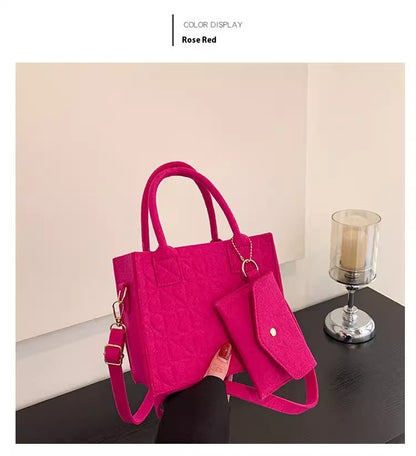Petit Sac à Main en Feutre – Élégance et Simplicité pour un Style Tendance