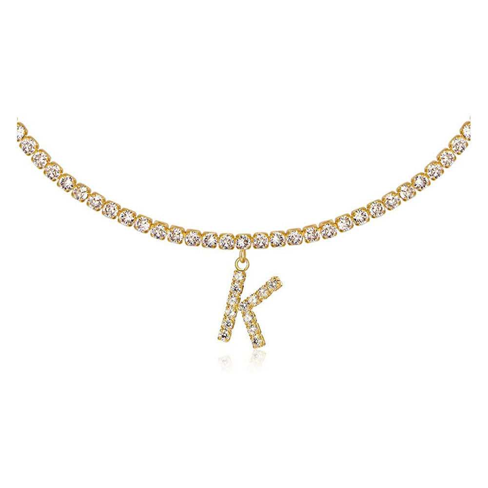Collier Lettres en Diamant