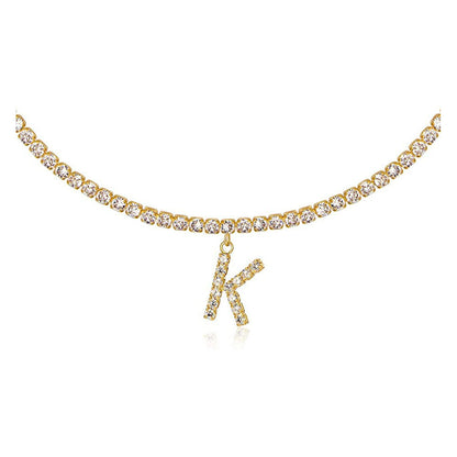 Collier Lettres en Diamant