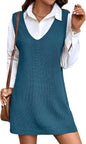 Robe Pull Sans Manches – Chic & Confort en Maille Côtelée