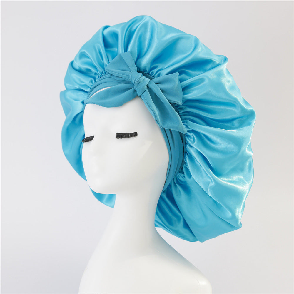Bonnet en Satin pour  Protection des Cheveux Bouclés