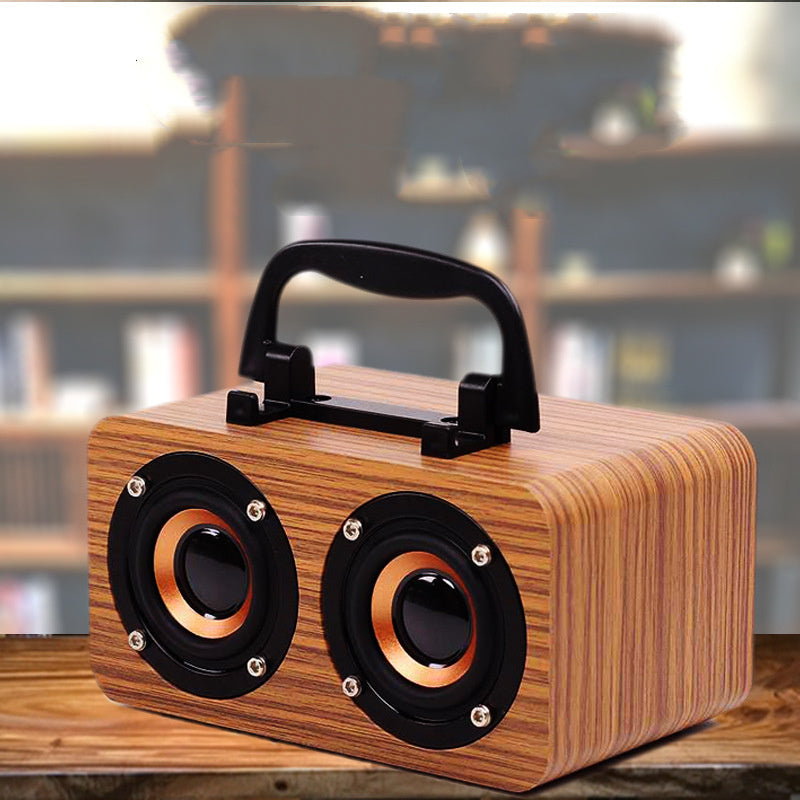 Portable Wooden Bluetooth Speaker – Natural Sound