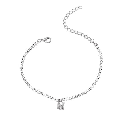 Hip-Hop Letter Anklet - Jewelry