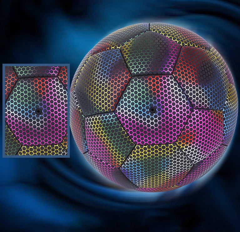 Ballon de Football Réfléchissant Cousu Machine