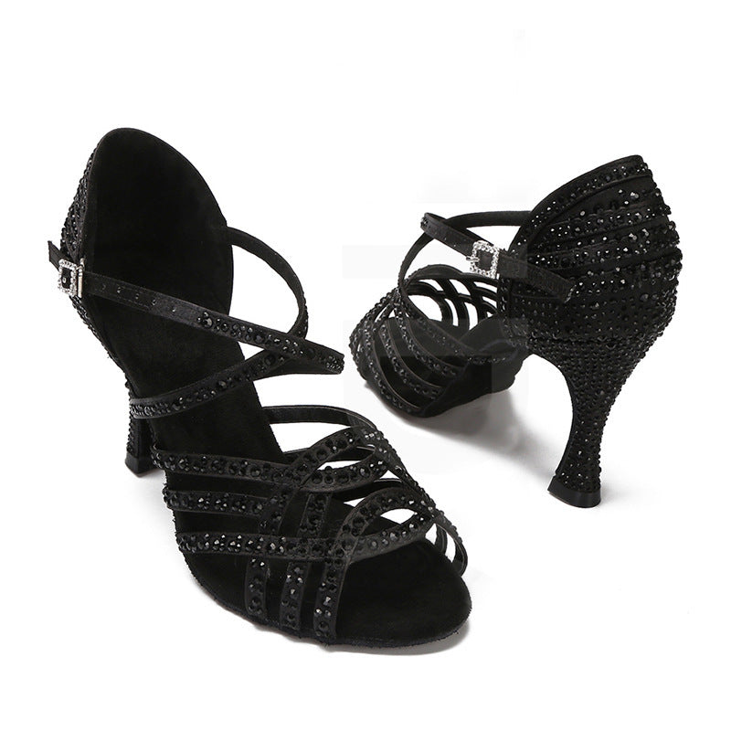 Sandales à Talons Hauts avec Strass