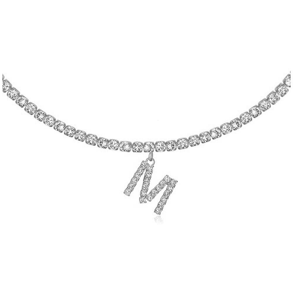 Collier Lettres en Diamant