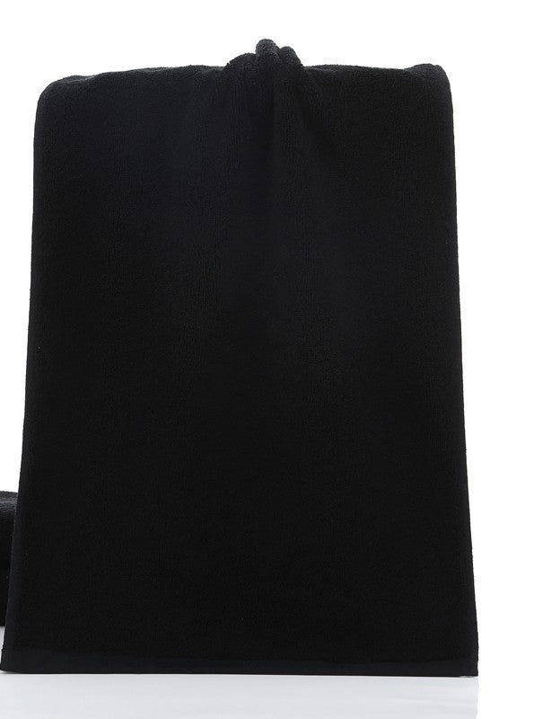 Serviette en Coton Noir