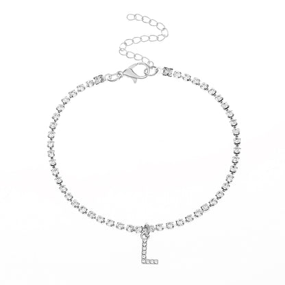 Hip-Hop Letter Anklet - Jewelry