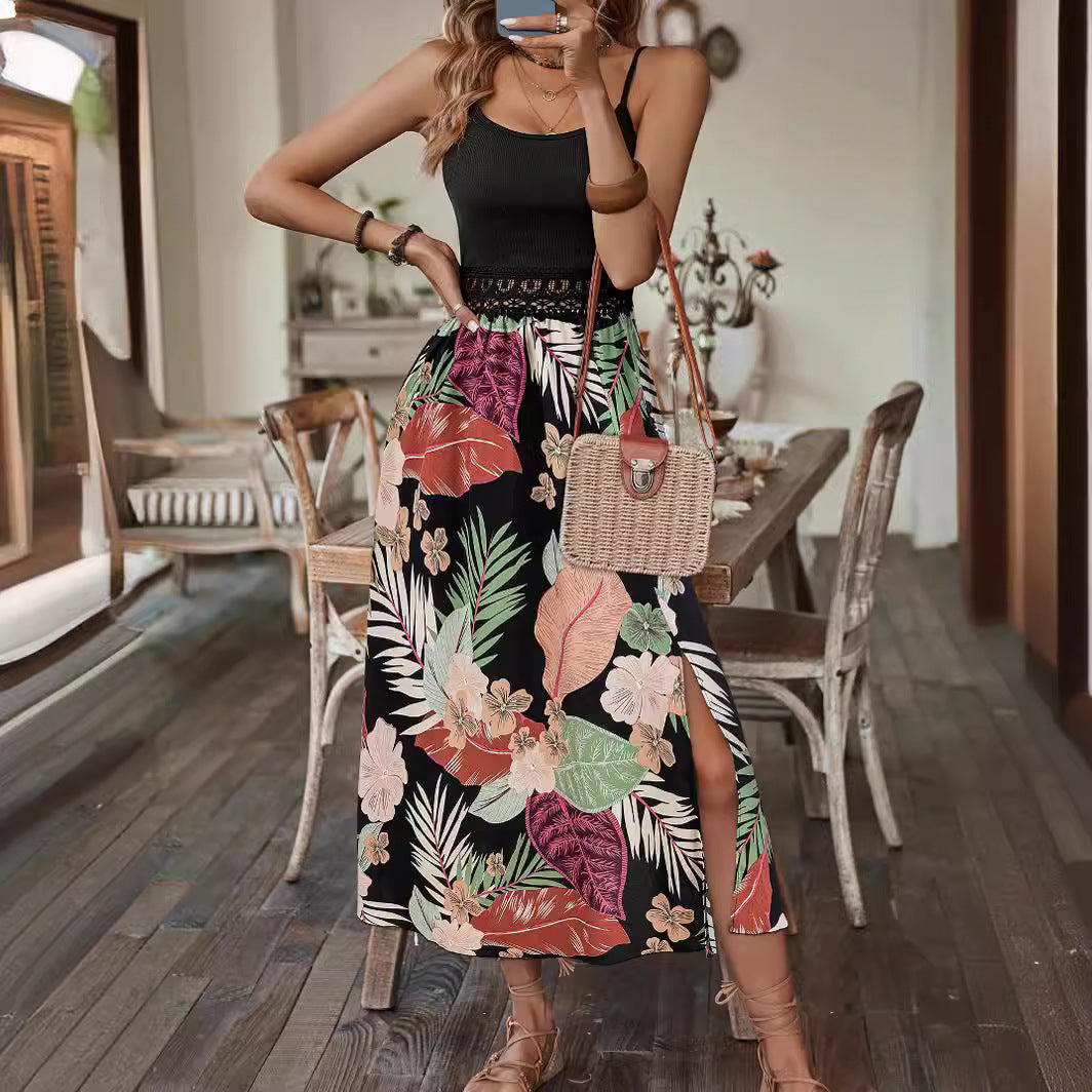 Robe à Bretelles  – Élégance & Taille Cintrée