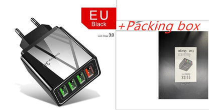 Chargeur 4 Ports USB Éclairé –  Charge Rapide